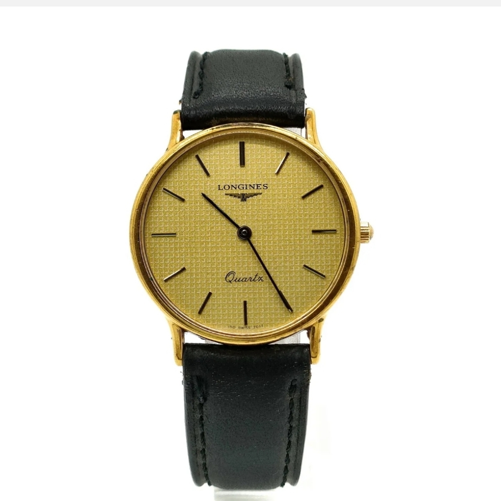 LONGINES Watch  31mm Unisex Gold X Black
